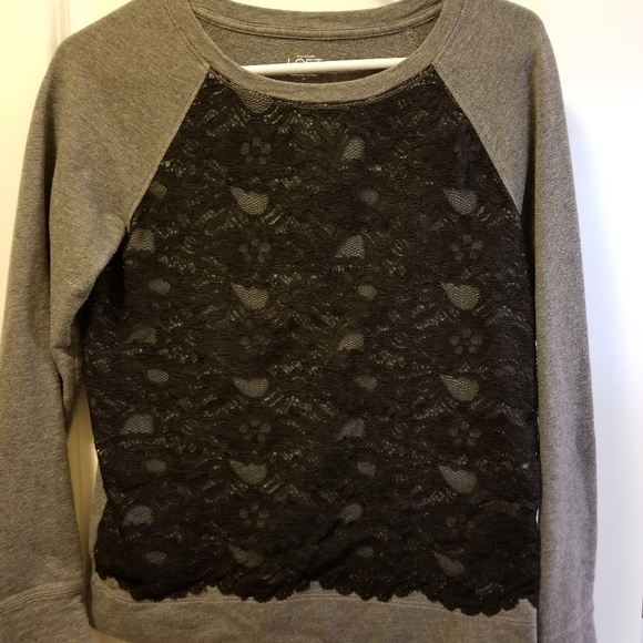 Loft medium lace sweatshirt - Picture 2 of 6